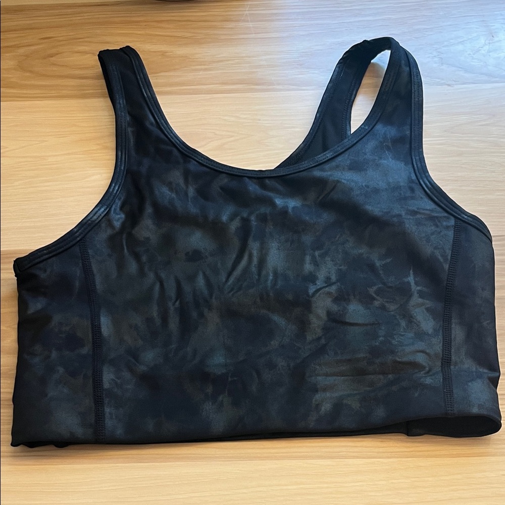 Mono B Black Camouflage Sports Bra